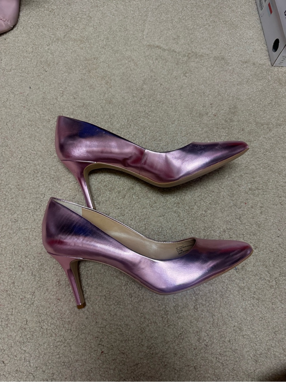 INC International Concepts Iridescent Pink Pointed-Toe Pumps